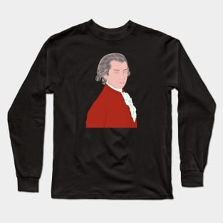 Wolfgang Amadeus Mozart - Portrait Long Sleeve T-Shirt